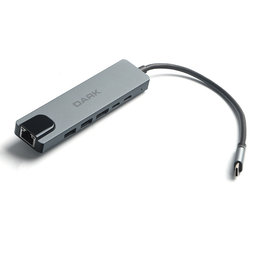DARK DK-AC-U31X47 USB3.2 TYPE-C TO USB3.0/USB2.0/TYPE-C/PD/LAN/HDMI HUB - DARK