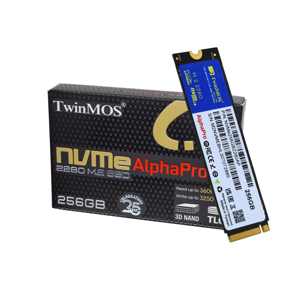 TWINMOS NVMe256GB2280AP AlphaPro M.2 256GB (3600/3250MB/s) PCIe + NVMe (3D NAND) SSD Disk (22x80MM) - TWINMOS - görsel 2