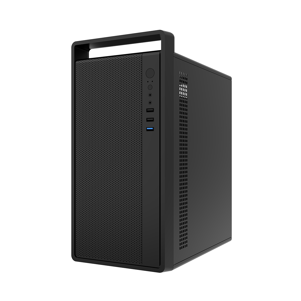 FRISBY FC-2745B, 1x120mm Fan, Siyah, 550W, USB 3.0, mATX, Mini Tower, Kulplu Kurumsal KASA - Frisby - görsel 2