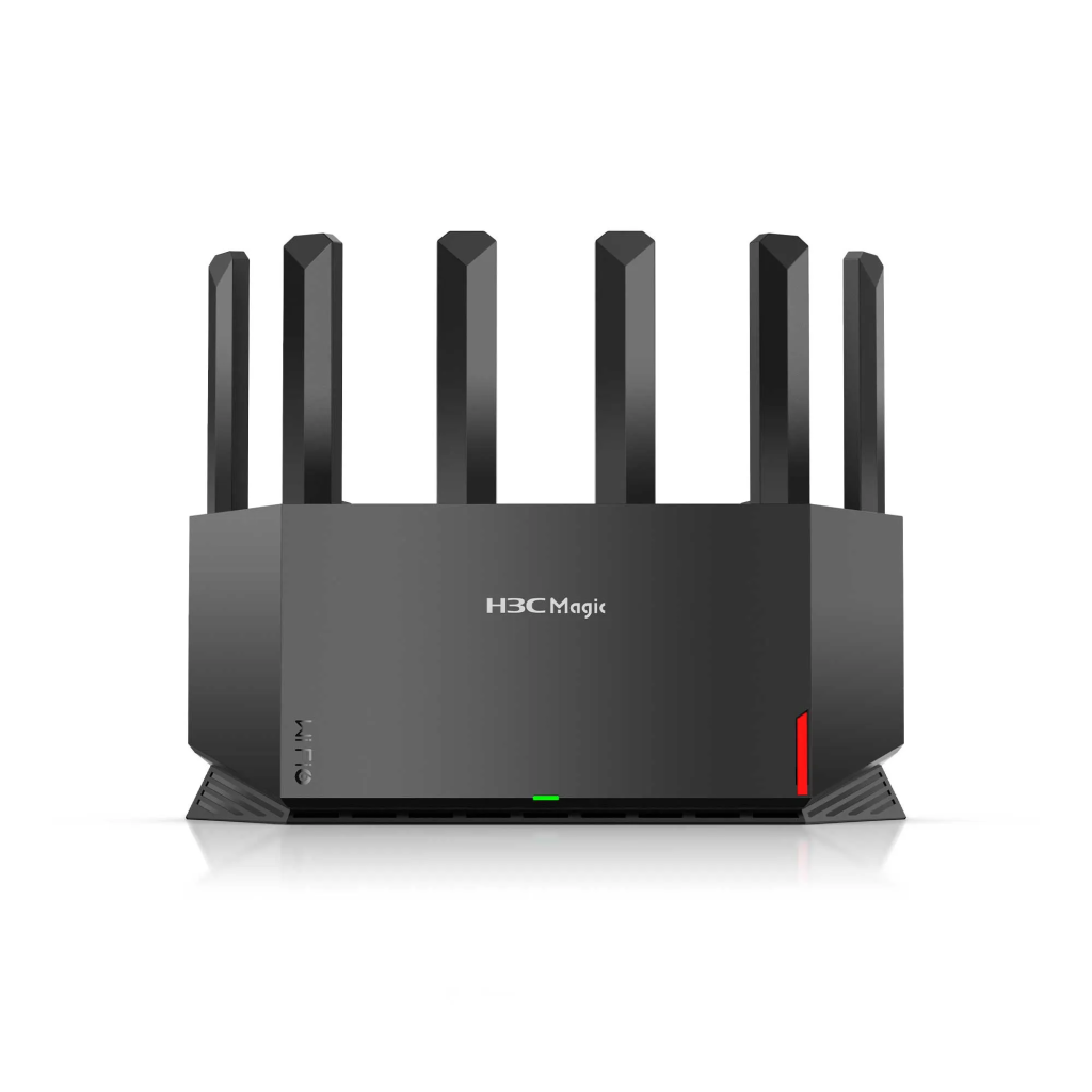 H3C Magic NX54, Dual Band, WiFi 6, 5400Mbps, 4Port GigaBit, 6ad Anten, Masaüstü, Router, Access Point - H3C