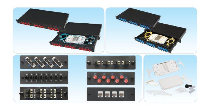 HCS PFO-11222-1U 12 Port Duplex SC Patch Fiber Panel Modülü Boş
