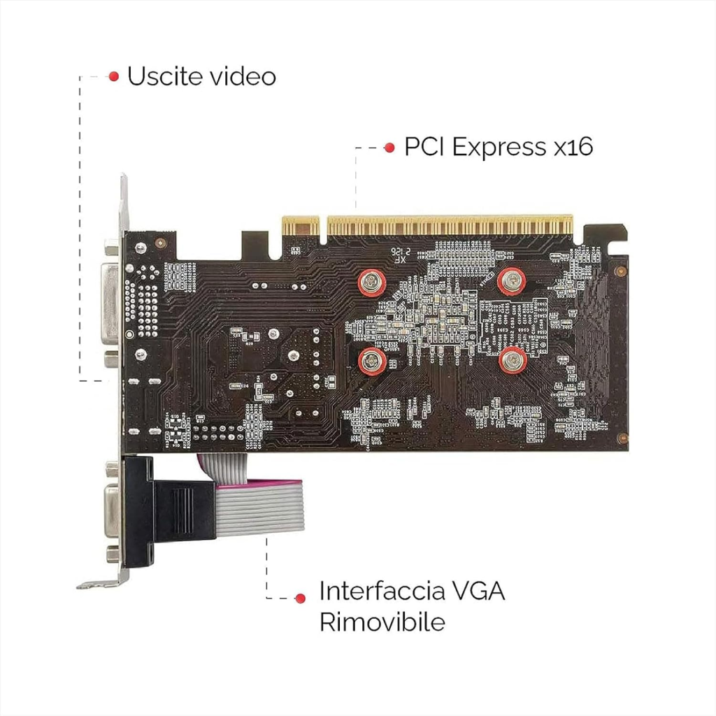PELADN Nvidia GT 730, 2Gb, GDDR3, 64Bit, 1xD-Sub, 1xDVI, 1xHDMI Ekran Kartı - Peladn - görsel 3