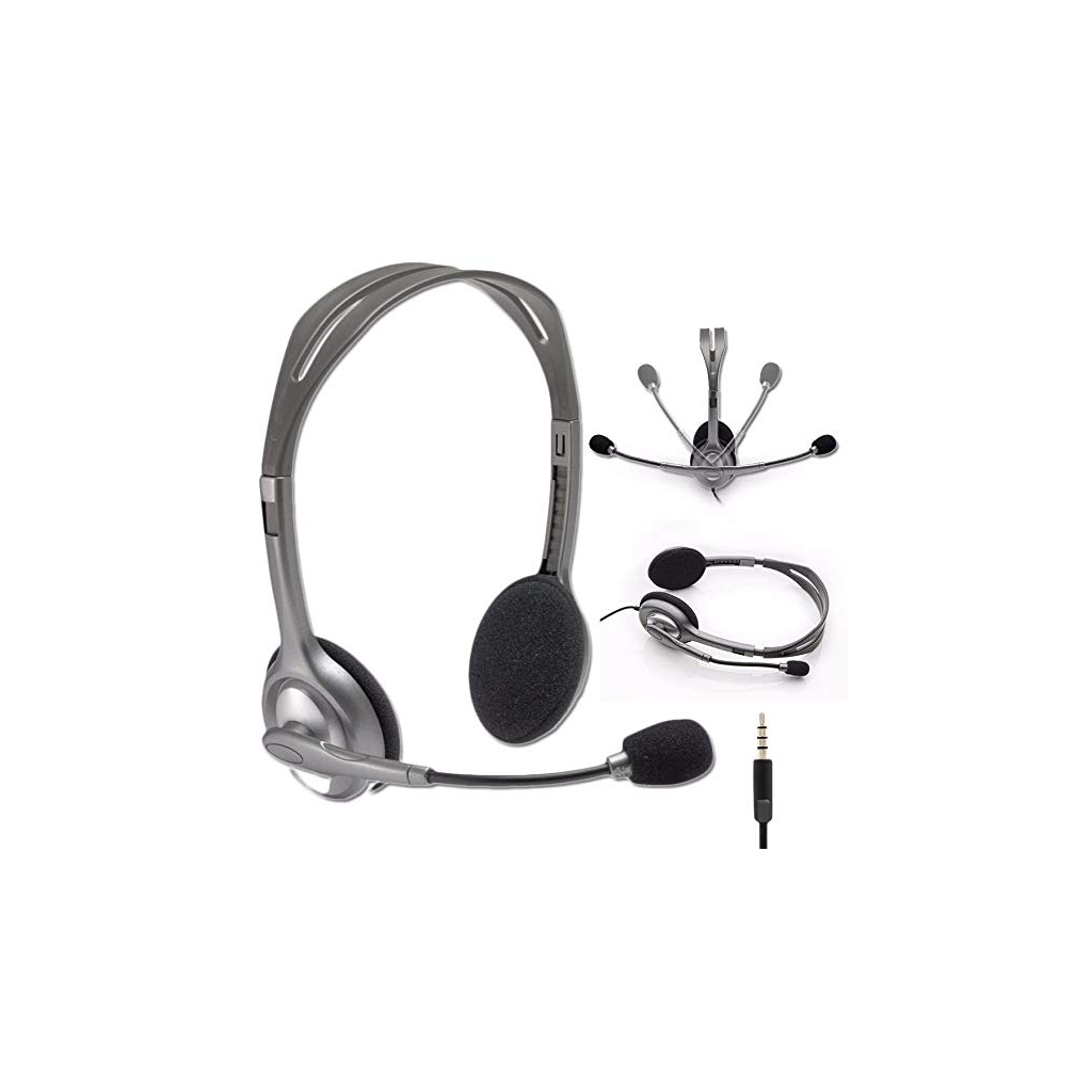 LOGITECH H110, 981-000271, 3,5mm Jac, Çağrı Merkezi, Ofis, Toplantı, Konuşmacı Tipi, Microfonlu Kulaklık - Logitech - görsel 2