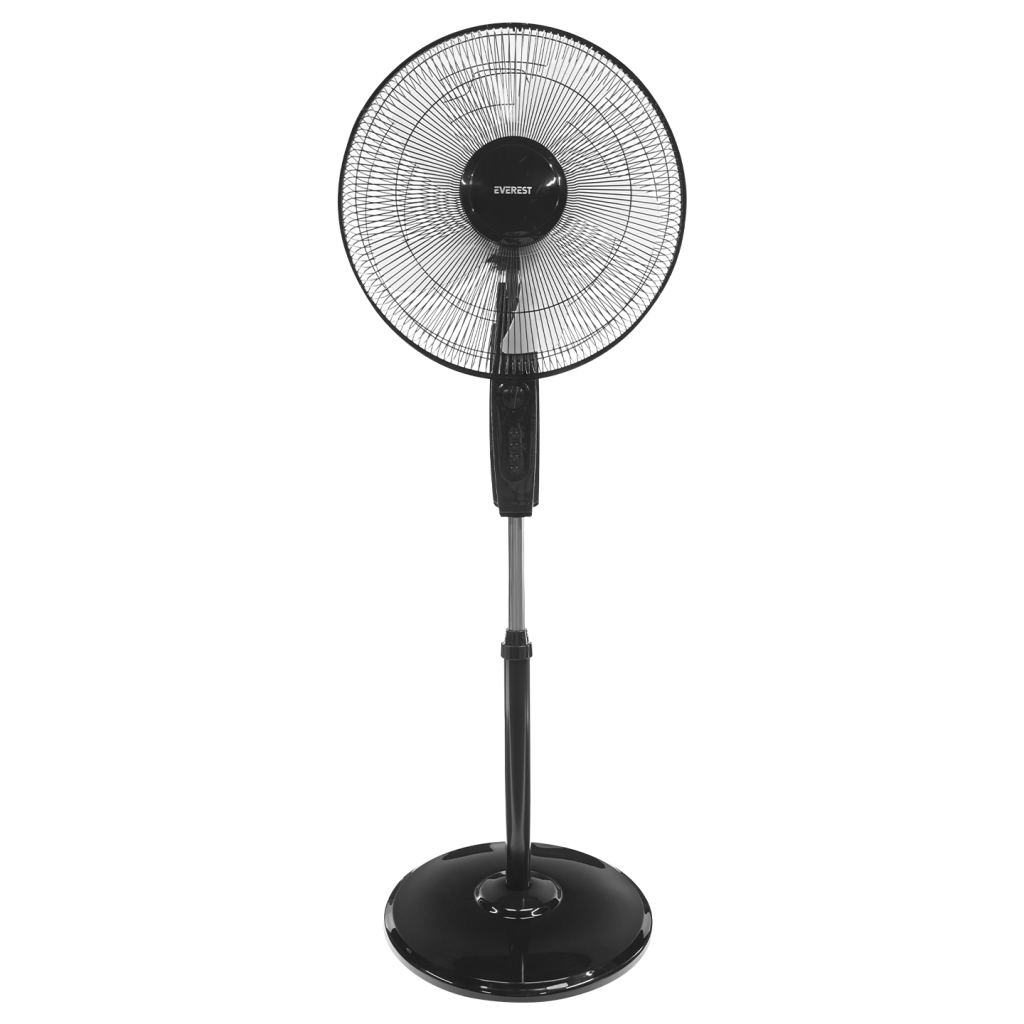 EVEREST FAN11, SİYAH, CoolAir, 3 Kademeli Hız, 16" Kanat, 45W, Otomatik Salınım, Yükseklik Ayarlı, AC220, Vantilatör - Everest