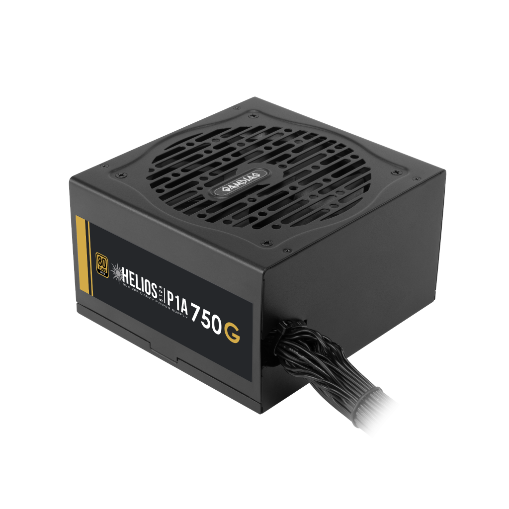 GAMDIAS HELIOS P1A-750G, 750W, 80+ Gold, Aktif PFC, GAMING, ATX, Power Supply (PSU) - Gamdias - görsel 2