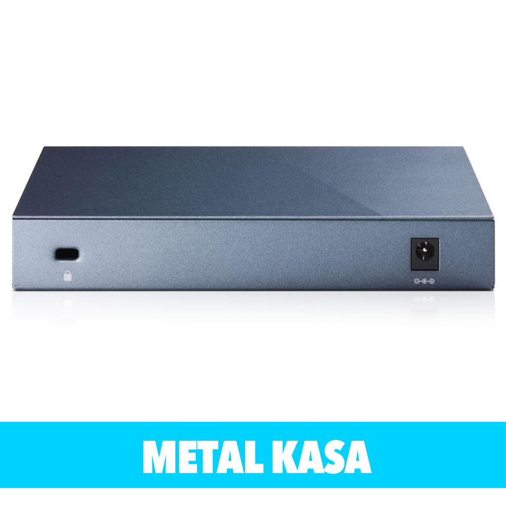 TP-LINK TL-SG108, 8 Port, GigaBit, Yönetilemez, Metal Kasa, Masaüstü Switch - Tp-Link - görsel 4