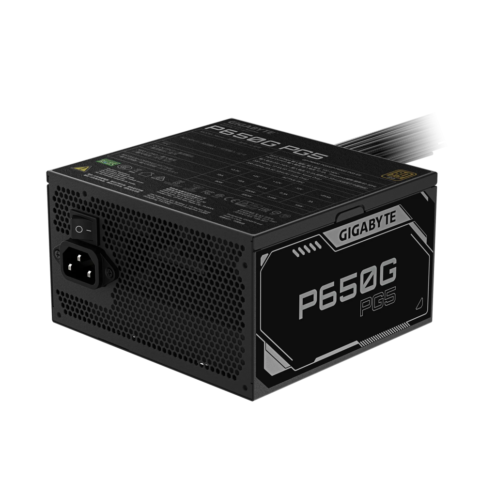 GIGABYTE GP-P650G PG5, 650W, 80+ GOLD, GAMING Power Supply - Gigabyte - görsel 2