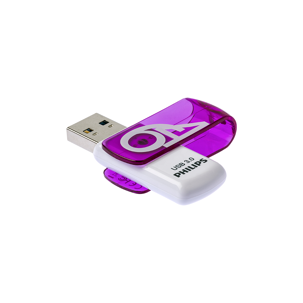 PHILIPS FM64FD00B, 64GB, USB 3.0, Vivid, Mor, Flash Disk - Philips - görsel 3