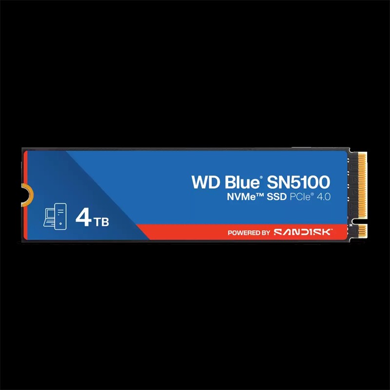 4 TB WD BLUE SN5100 PCI-4.0 6900MB/S 6700MB/S M2 SSD WDS400T5B0E - Sandisk