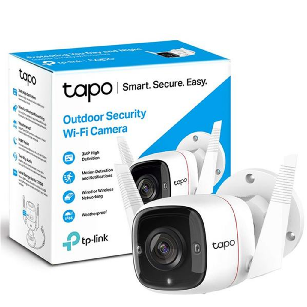 TP-LINK Tapo TC65 (C310), 3,0Mpix, İç ve Dış Mekan, IP66, WiFi, 30Mt. Gece Görüşü, İki Yönlü Ses Güvenlik Kamerası - Tp-Link - görsel 4