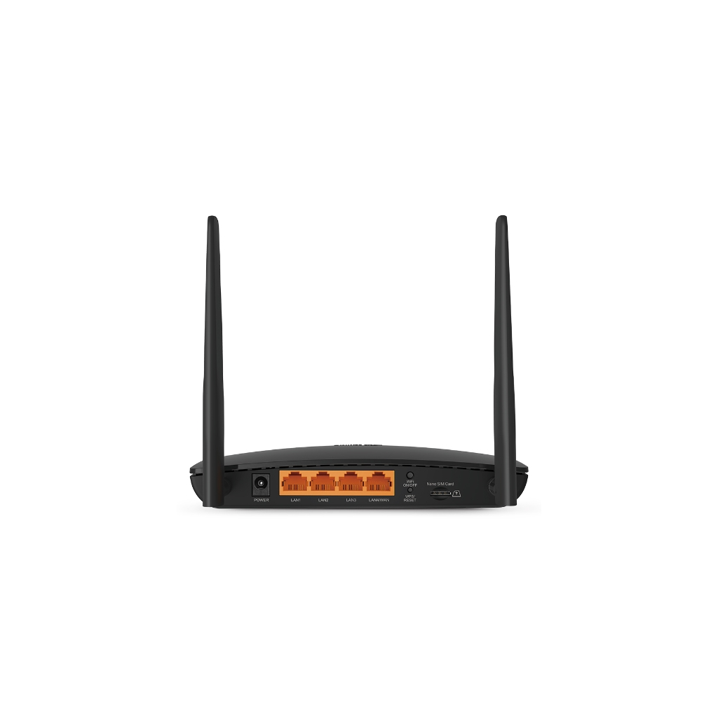 TP-LINK TL-MR150, 4Port, 300Mbps, 2,4Ghz WiFi, Masaüstü, LTE Micro Sim Kart Takılabilir 3G-4G Destekli Router - Tp-Link - görsel 3