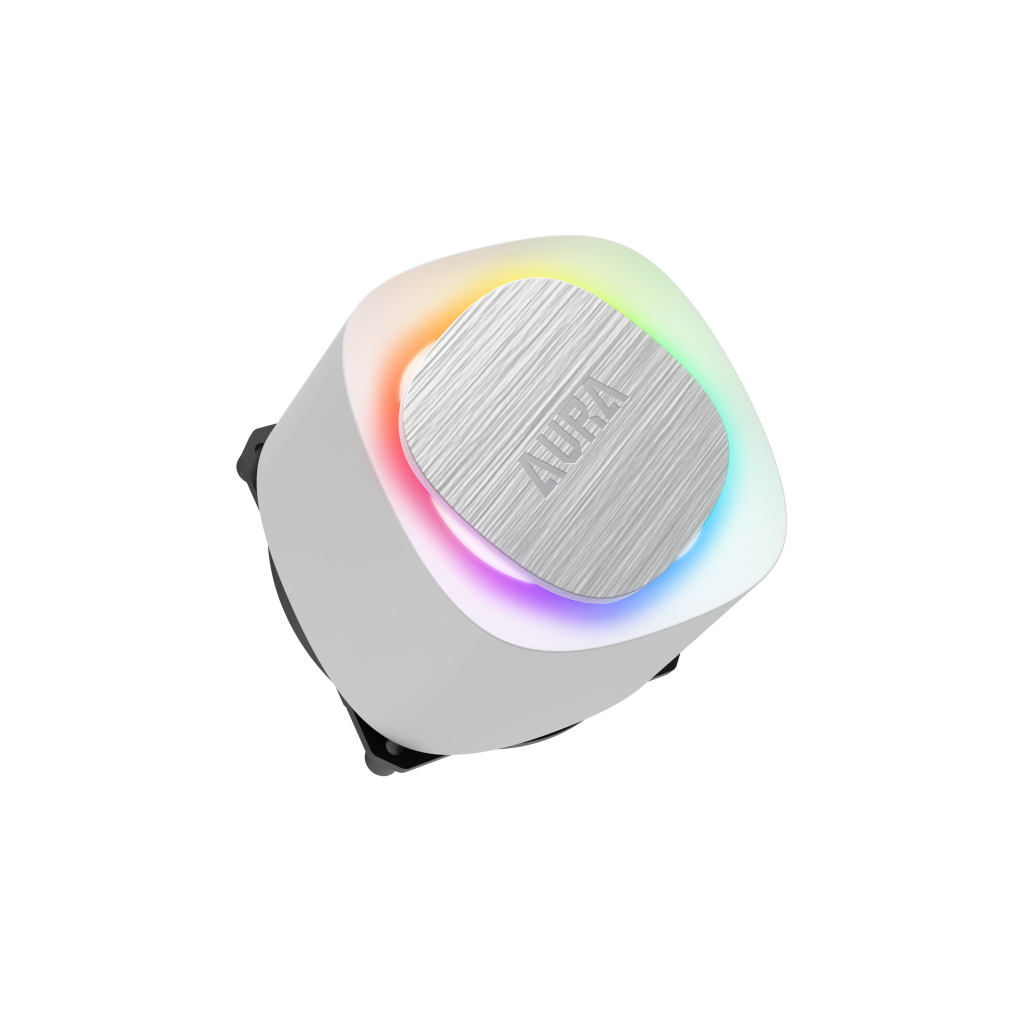 GAMDIAS AURA GL120 V2 WH, White Edition, 120mm,  RGB, 1 Fanlı, CPU Sıvı Soğutma - Gamdias - görsel 2