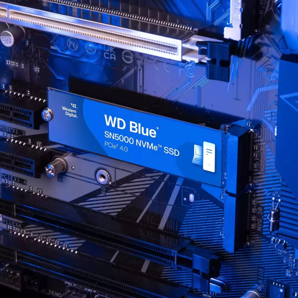 WD Blue SN5000, WDS100T4B0E, 1TB, 5150/4900, Gen4, NVMe PCIe M.2 2280,  SSD - Western Digital - görsel 2