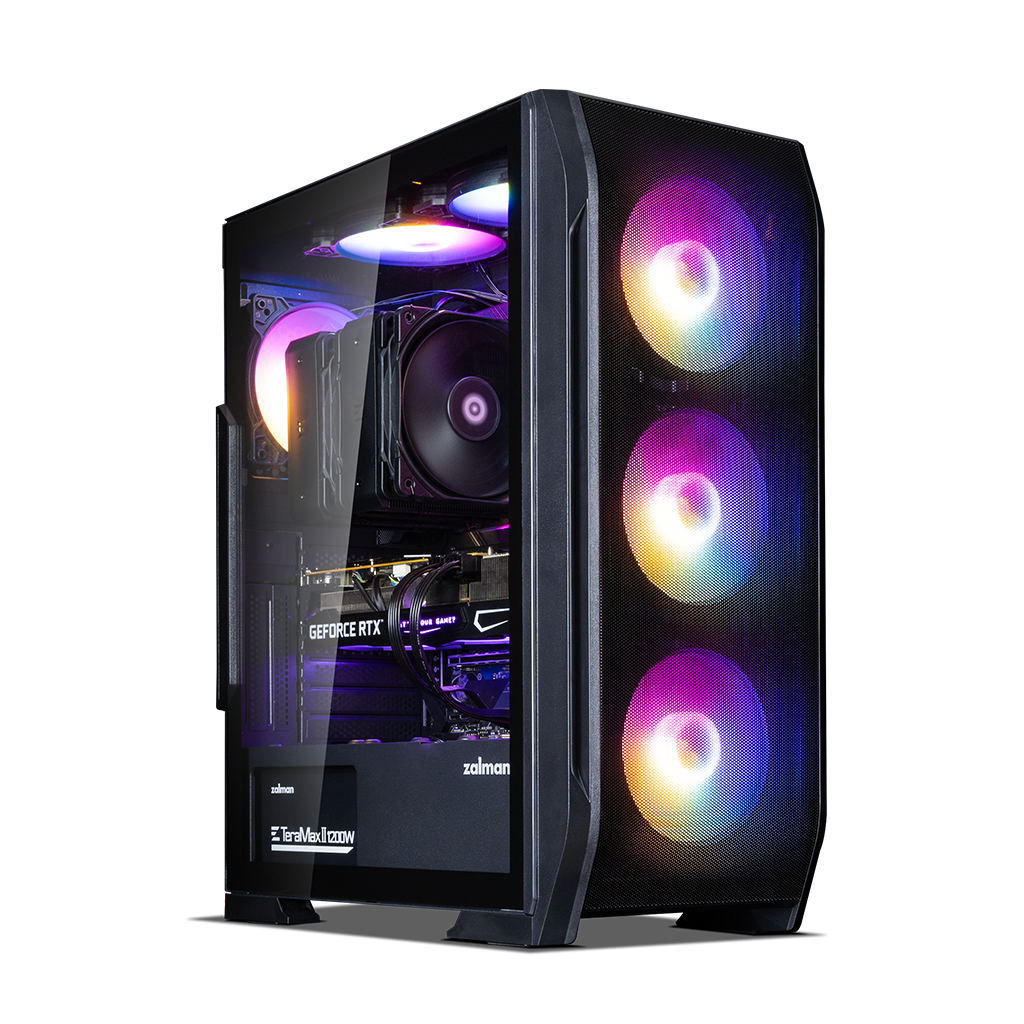 ZALMAN N7 Plus V2, 700W 80+, Mesh Panel, Tempered Glass, 6x120mm RGB Fan, ATX GAMING KASA - Zalman - görsel 2