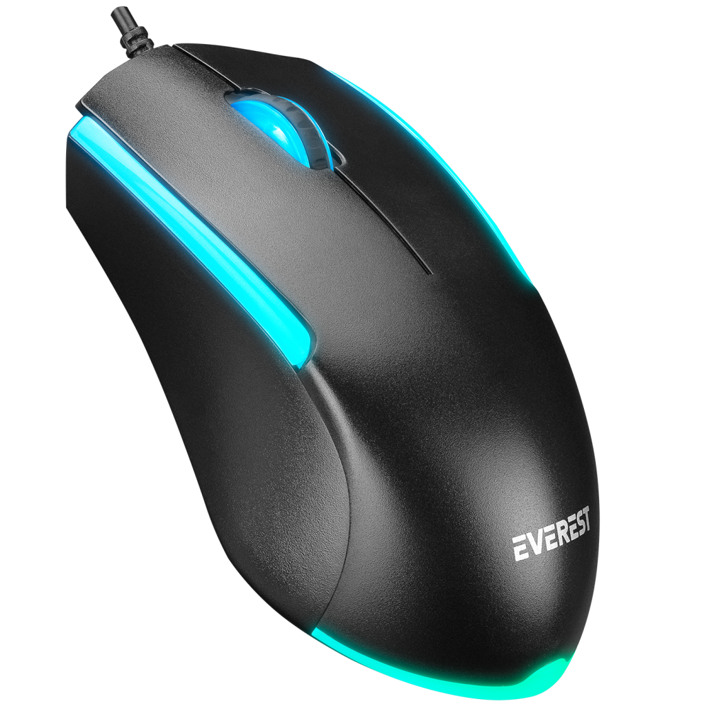 EVEREST KM-R59, FORZA, USB Kablolu, Türkçe Q, Rainbow Backlight, Memran Tuşlar, Gaming, Klavye Mouse Set - Everest - görsel 2
