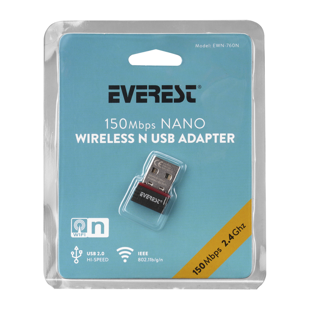 EVEREST EWN-760N 150Mbps USB Kablosuz Adaptör - EVEREST - görsel 4