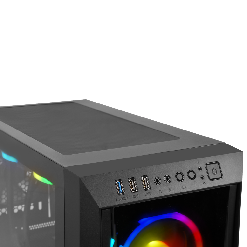 GAMDIAS TALOS M1 Elite, 850W, 80+ Bronze, Tempered Glass, ARGB, ATX GAMING KASA - Gamdias - görsel 4