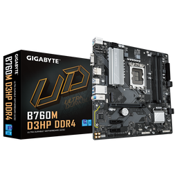 GIGABYTE B760M-D3HP-DDR4 1700P DDR4 SES GLAN DP/HDMI/VGA SATA3 USB3.2 mATX - GIGABYTE