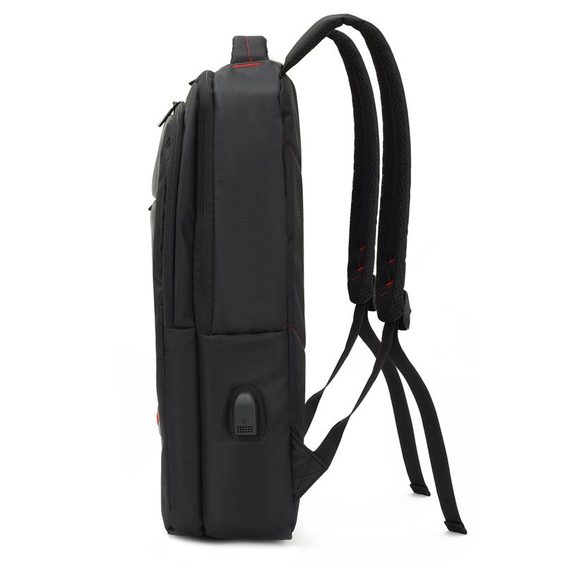 MACK MCC-007 17.3" OFFICE USB GİRİŞLİ NOTEBOOK SIRT ÇANTASI SİYAH - Mack - görsel 3