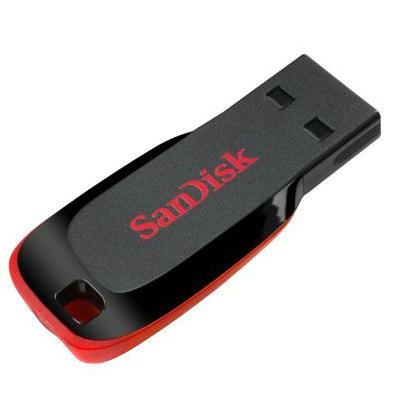 64 GB SANDISK CRUZER GLIDE BLADE BLACK USB BELLEK 2.0 SDCZ50-064G-B35 - Sandisk