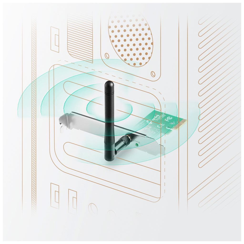 TP-LINK TL-WN781ND, 150Mbps, 2.4Ghz, 2dBi Anten, PCI-Express WIRELESS ETHERNET - Tp-Link - görsel 2
