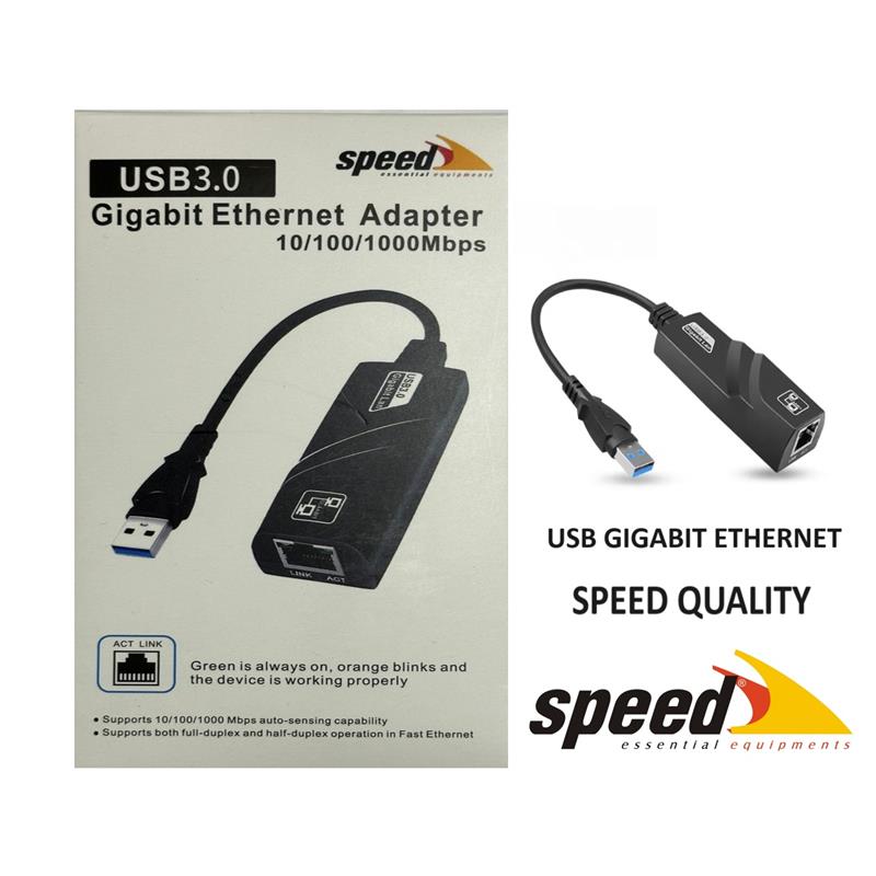 SPEED SP-UE050 USB3.0 GIGABIT ETHERNET DÖNÜŞTÜRÜCÜ - Speed