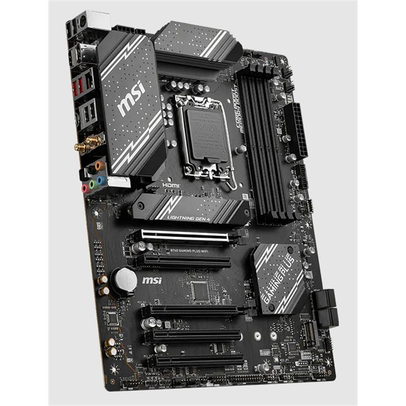 MSI B760 GAMING PLUS WIFI DDR4 1700P DDR4 SES GLAN DP/HDMI SATA3 USB3.2 ATX - MSI - görsel 4